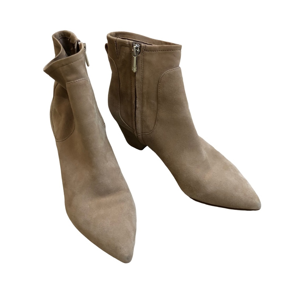 Sam Edelman Karlee Camel Suede Ankle Boots 8 1/2 - Picture 5 of 12